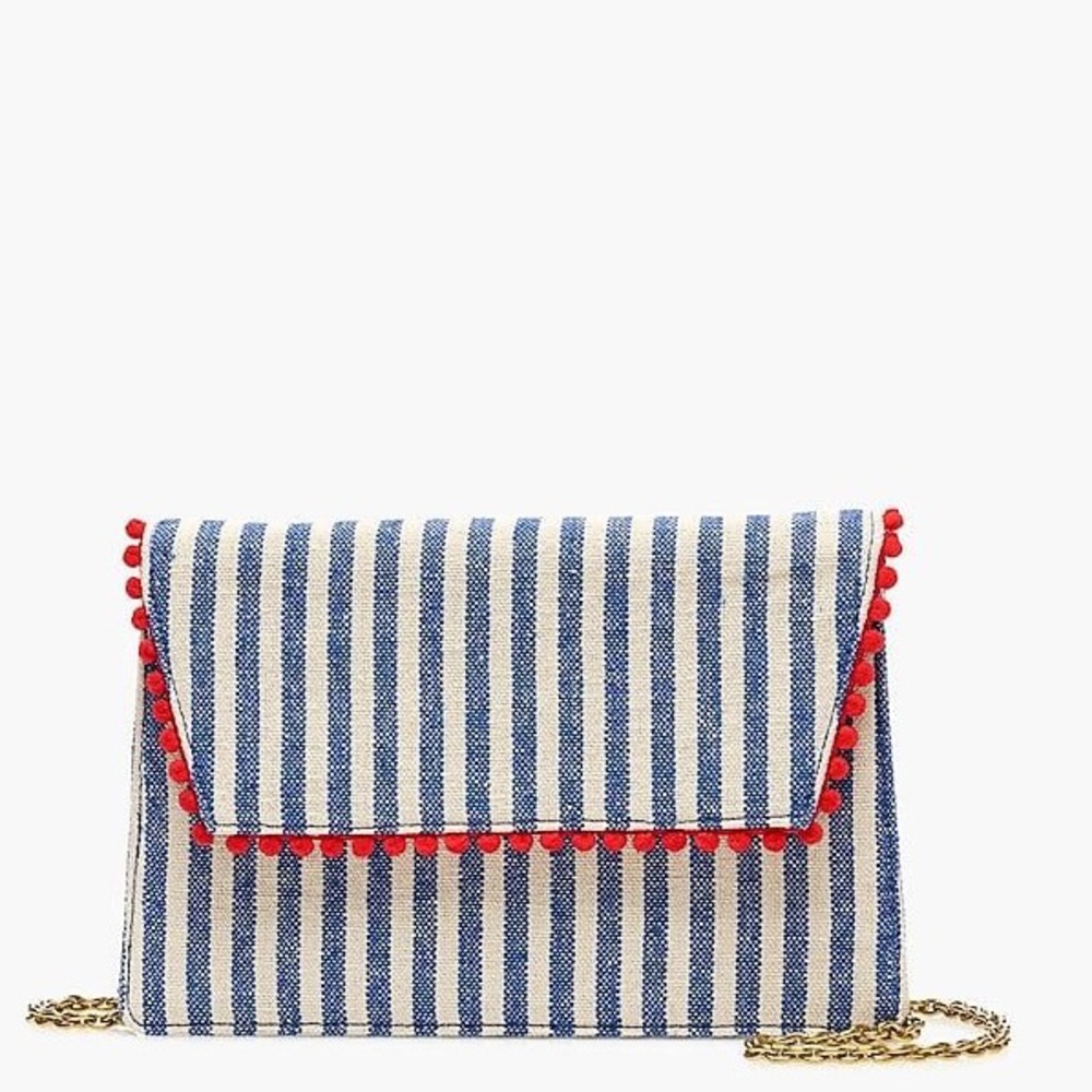 J. Crew Slim Striped Crossbody Bag